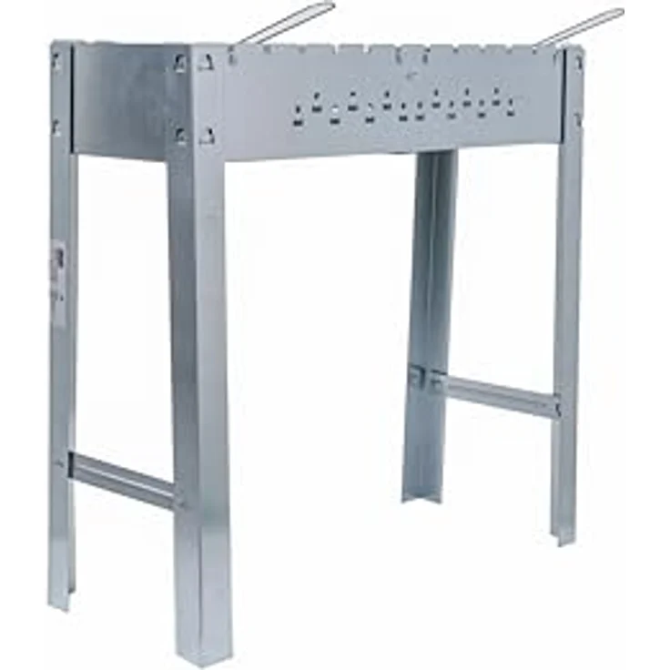 ACTIVA Mangal Schaschlik Grill Edelstahl 80x30 cm inkl. Grillrost und 12 Spießen – Bild 9