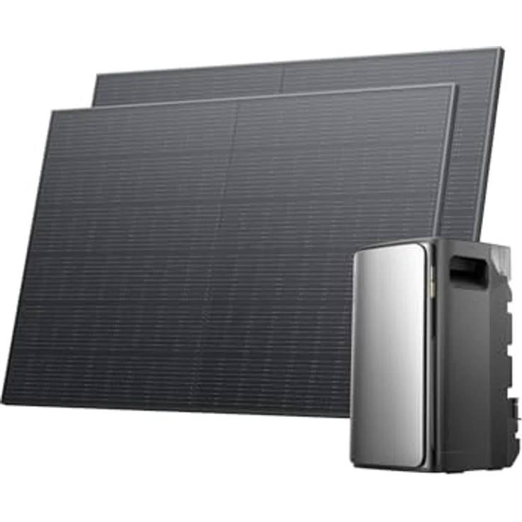 EcoFlow STREAM Ultra 1,92 kWh Balkonkraftwerk mit Batteriespeicher, 2 × 400 W Solarpanels, 2800 W Solareingang (4 MPPT) – Bild 1