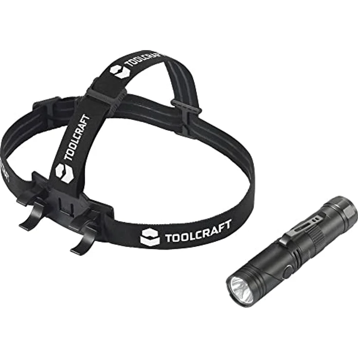 Toolcraft Stirnlampe 3in1 2000LM, USB-aufladbar, reflektierendes Logo, Magnetfunktion, schwarz – Bild 4