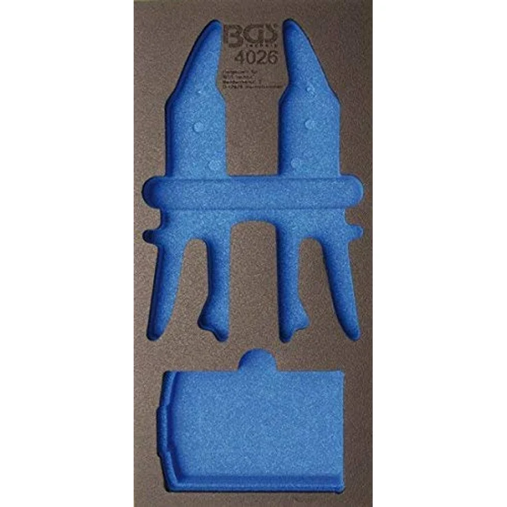 BGS TECHNIC Werkstattwageneinlage 1/3, 5-teiliges Set mit Blechscheren und titan-nitrierten HSS-Stufenbohrern, 260 mm Länge – Bild 4