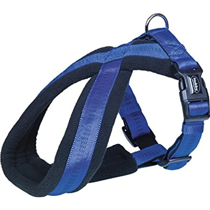 Nobby Komfort Geschirr Soft Grip, blau Bauch: 30-40 cm, B: 15/30 mm, 1 Stück