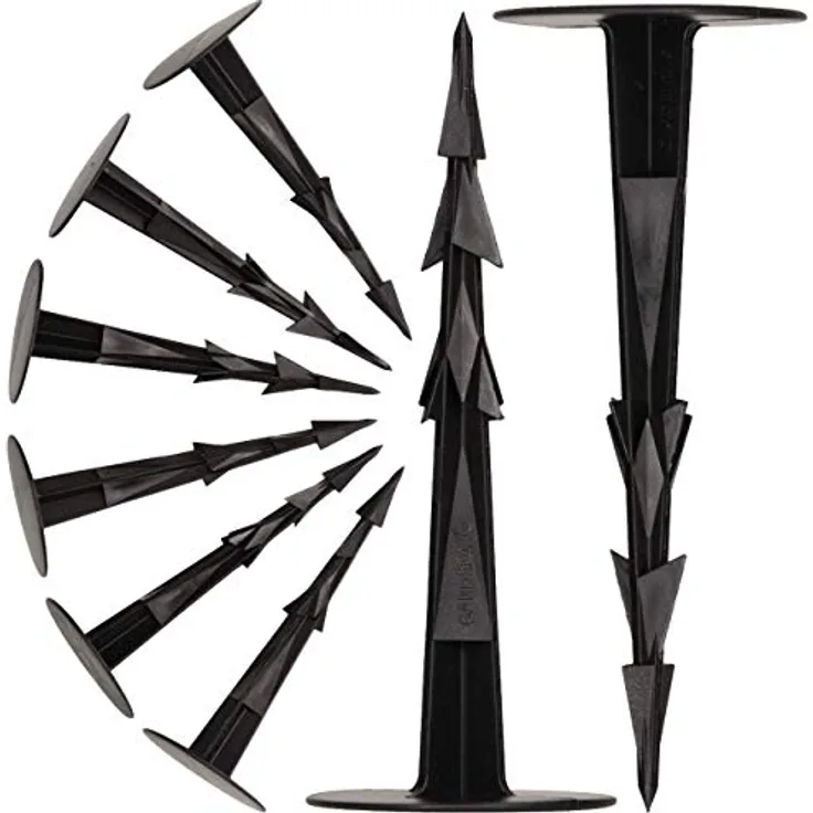 GARDENIX® 100 Stück TerraPEG PRO Erdanker Bodenanker Erdnägel für Gartenvlies Unkrautvlies Maulwurfnetz Plane