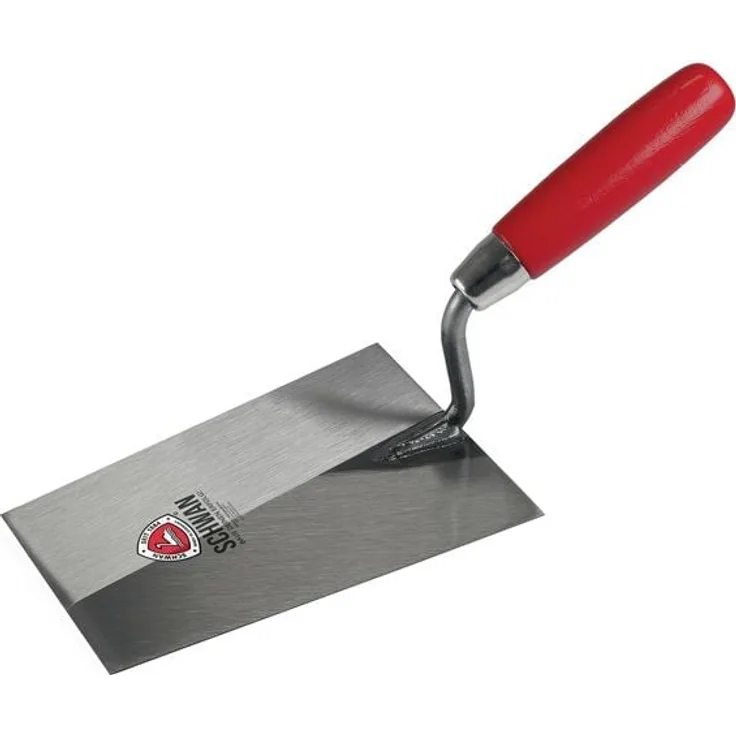 Schwan-Tiroler Maurerkelle L.315mm B.125mm, Holzheft, S-Hals, rostfreier Stahl, VE: 10 Stück