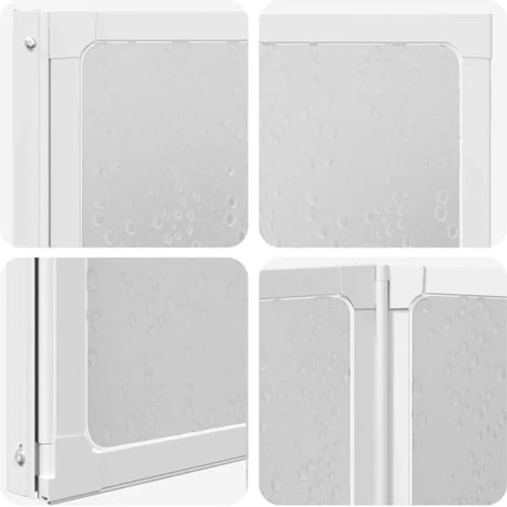 vidaXL Badewannenfaltwand 117x120 cm 3 Paneele Faltbar – Bild 7