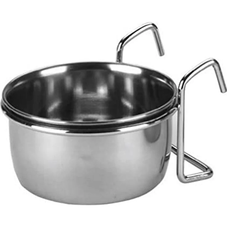 Kerbl Edelstahlnapf 300 ml, 9,5 cm mit Halter