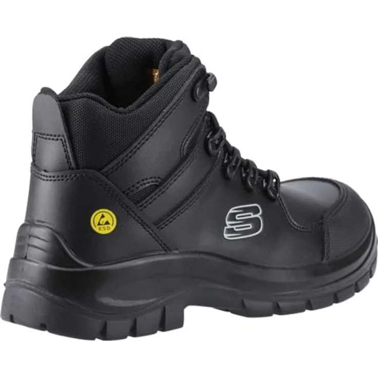 Skechers Pending Arbeitsschuh mit Air-Cooled Memory Foam-Innensohle, Schwarz – Bild 3