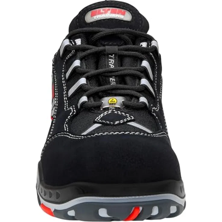 ELTEN SENEX ESD S3S Sicherheitsschuh, hydrophobierte Mikrofaser, atmungsaktives Textilfutter, ESD PRO Einlegesohle, TPU/PU Sohle TRAINERS, schwarz – Bild 5
