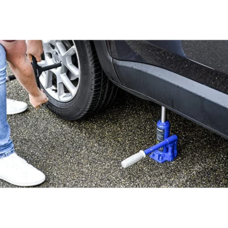 Michelin Flaschenheber 3T, Wagenheber mit Hubhöhe von 195 mm bis 385 mm, Komfortgriff und Gummisohle – Bild 5