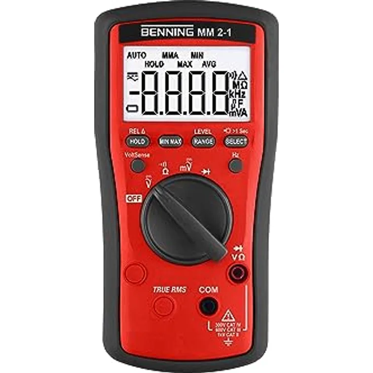 Benning MM 2-1 Hand-Multimeter digital CAT II 1000 V, CAT III 600 V, CAT IV 300V Anzeige (Counts): 6
