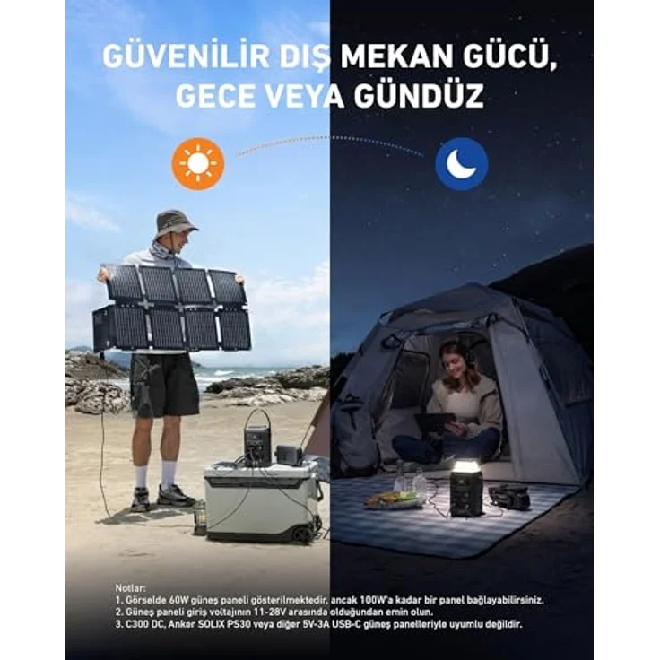 Anker SOLIX C300X DC Power Station mit PS60 Faltbare Solarpanel, effizienter Energievorrat – Bild 9