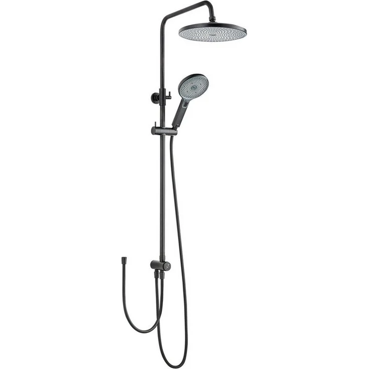 SCHÖNER WOHNEN-Kollektion Duschsystem BIELLA, Höhe 118 cm, Mattschwarz, mit Regendusche – Bild 1