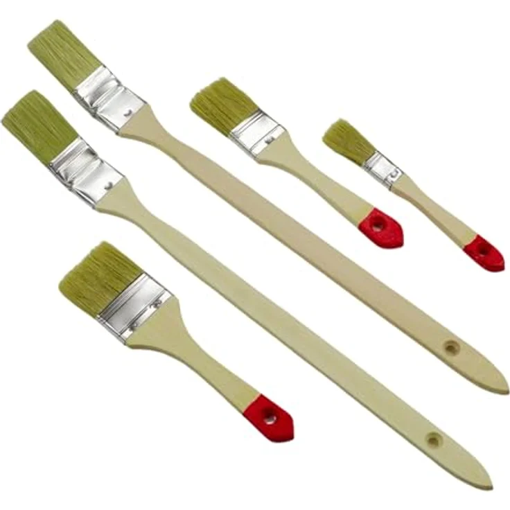 ROTIX 20-teiliges Malerset für Anstrich von Wand und Decke, inkl. Farbroller, Pinsel, Abdeckfolie, Klebeband und Teleskopstange – Bild 3