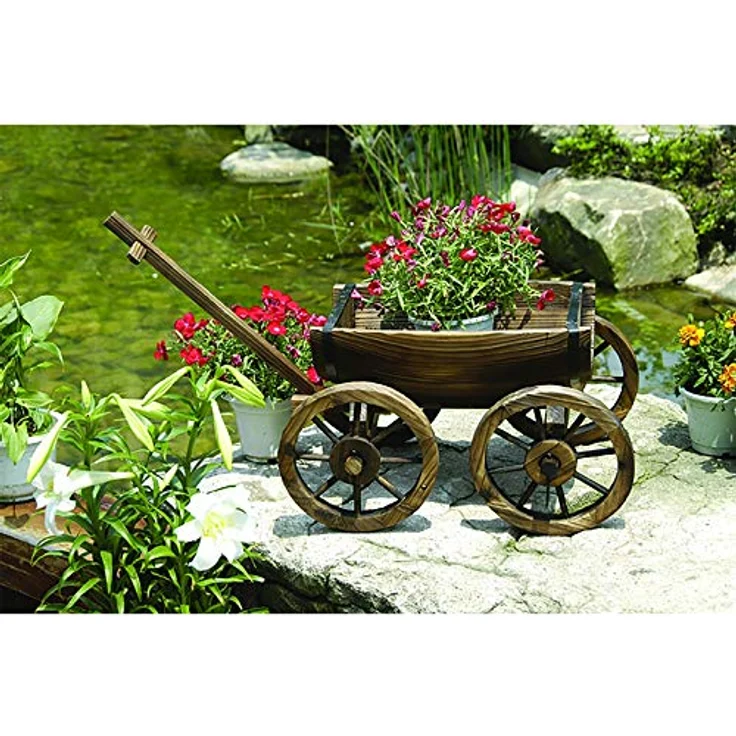 HTI-Line Dekohandwagen Sommerset, Gartendekoration, 78 cm breit, 2,5 kg – Bild 2