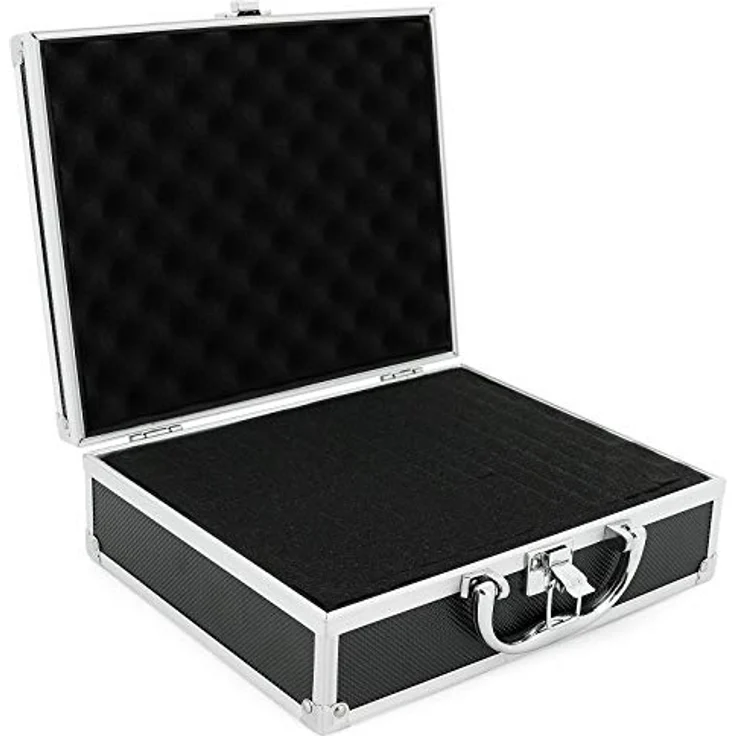 Aluminium Koffer Schwarz Box mit Schaumstoffeinlage 560013 – Bild 4