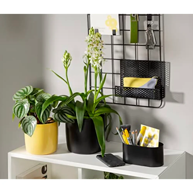 Scheurich Solido, Blumentopf aus Keramik, Farbe: Ebano, 28 cm Durchmesser, 25,3 cm hoch, 12,9 l Vol. – Bild 3