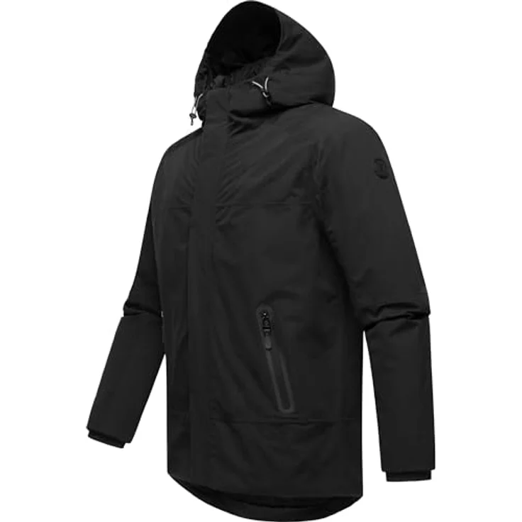 Ragwear Winterjacke Hatar Wasserdichte Herren Outdoorjacke mit großer Kapuze, Wasser- und Winddicht, Grau – Bild 2