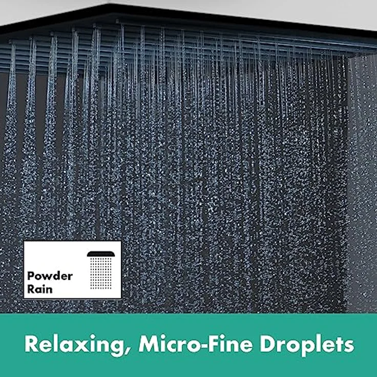 hansgrohe Kopfbrause Pulsify E, Regendusche 260mm mit PowderRain, Mattweiß – Bild 2