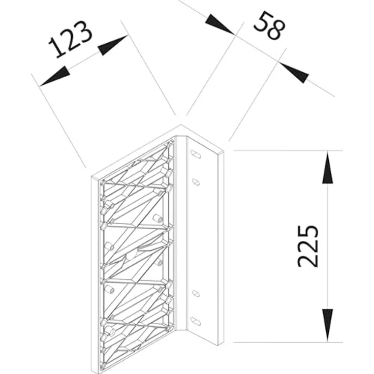 Servetto Wandhalterung für Kleiderlift T3, platzsparende Halterung aus weißem Kunststoff für begehbaren Kleiderschrank – Bild 2