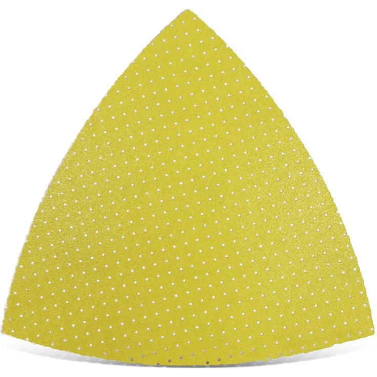 MENZER Ultrapad Klett-Schleifblätter, 82 mm, für Deltaschleifer, nahezu staubfreies Schleifen, Weißes Edelkorund, K180, 25 Stück – Bild 1