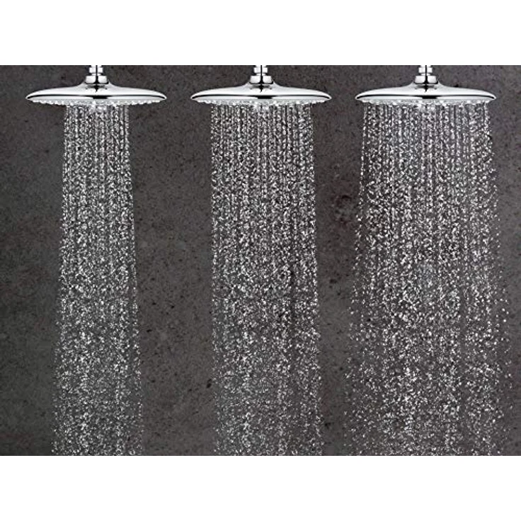 GROHE Euphoria 260 - Duschsystem (wassersparend, Umstellung für die Wandmontage, 3 Strahlarten, kratzfest) ,chrom, 27421002 ,Ø 260 mm – Bild 5