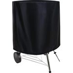 ROMON Grill Abdeckung BBQ Cover Rund, Grill Abdeckhaube Abdeckplane Klein Wasserdicht Winterfest Wetterfest Sonnenschutz, Gasgrill Abdeckhaube 420D Stoff, 71×73cm, Schwarz