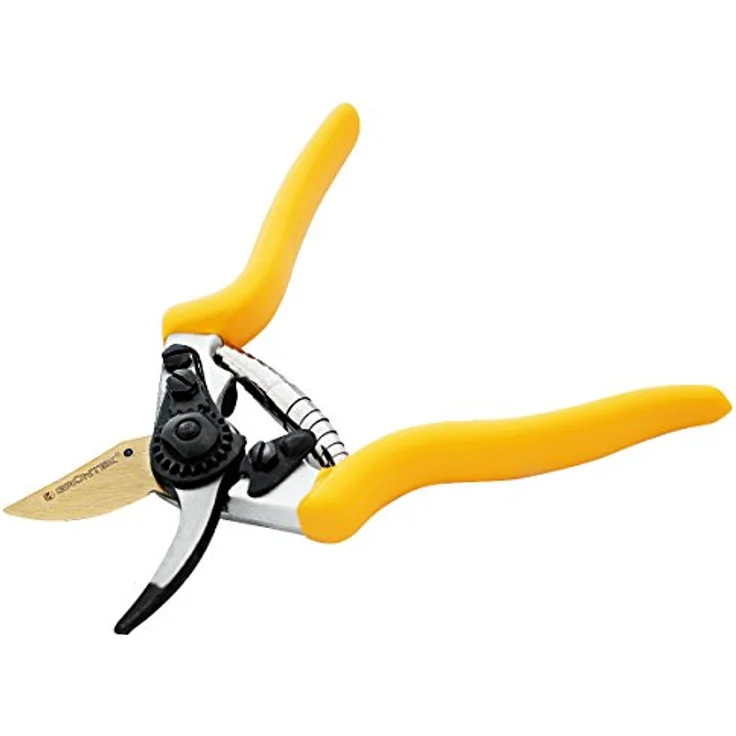 GRÜNTEK Z-19 Gartenschere, titanbeschichtete Allround-Pflanzenschere mit ergonomischem Design, 200mm Bypass für Linkshänder und Rechtshänder – Bild 5