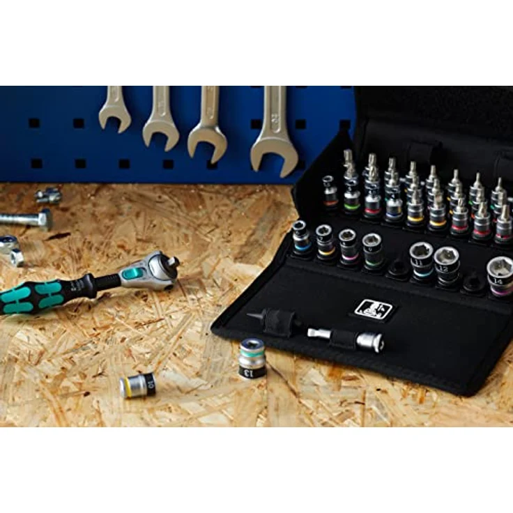 Wera Zyklop Speed-Knarrensatz '8100 SA All-in', 42-teiliges Set mit Haltefunktion, 1/4"-Antrieb in robuster Textilbox – Bild 28