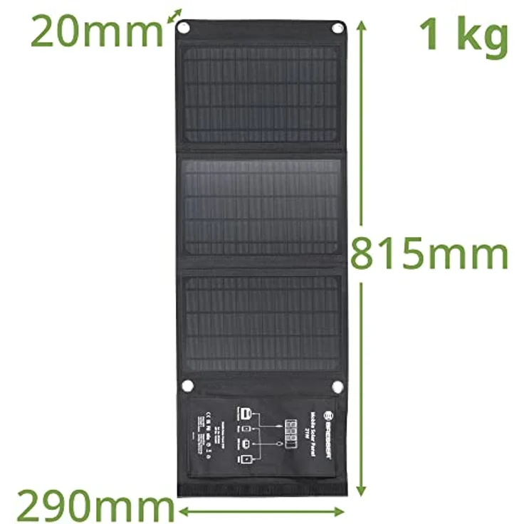 Bresser Solarpanel 21 W, ultra-kompaktes Solar Ladegerät mit monokristallinen Zellen und Cordura-Gewebe – Bild 6