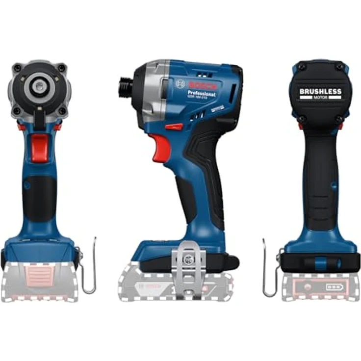 Bosch Professional 18V System Akku-Drehschlagschrauber GDR 18V-215 (ohne Akku/Ladegerät) - Effizienter Bits-Wechsel, ausgezeichnete Schraubleistung und lange Lebensdauer – Bild 3