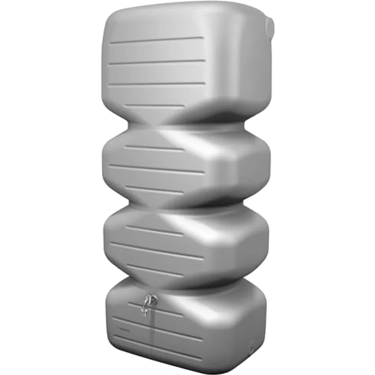 Garantia CUBUS Gartentank 700 Liter betongrau - Regentonne mit hoher Speicherkapazität und modernem Design – Bild 2