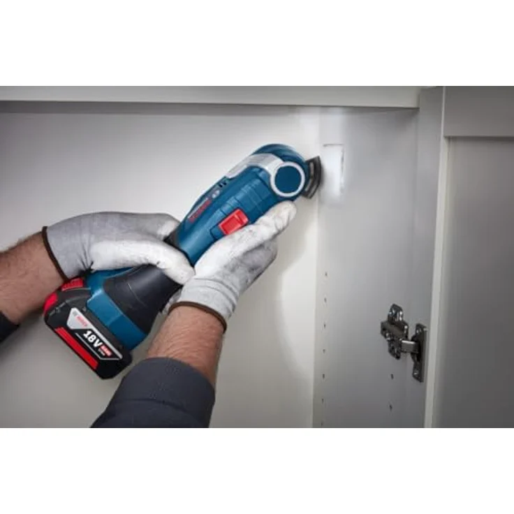 Bosch Professional 06018G2020 Multitool, 18V, ergonomischer Griff, Schwarz/Blau, 2,8 kg – Bild 2