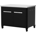 Cozze Outdoor Küche, Edelstahlplatte mit ausreichend Stauraum für effizientes Kochen im Freien