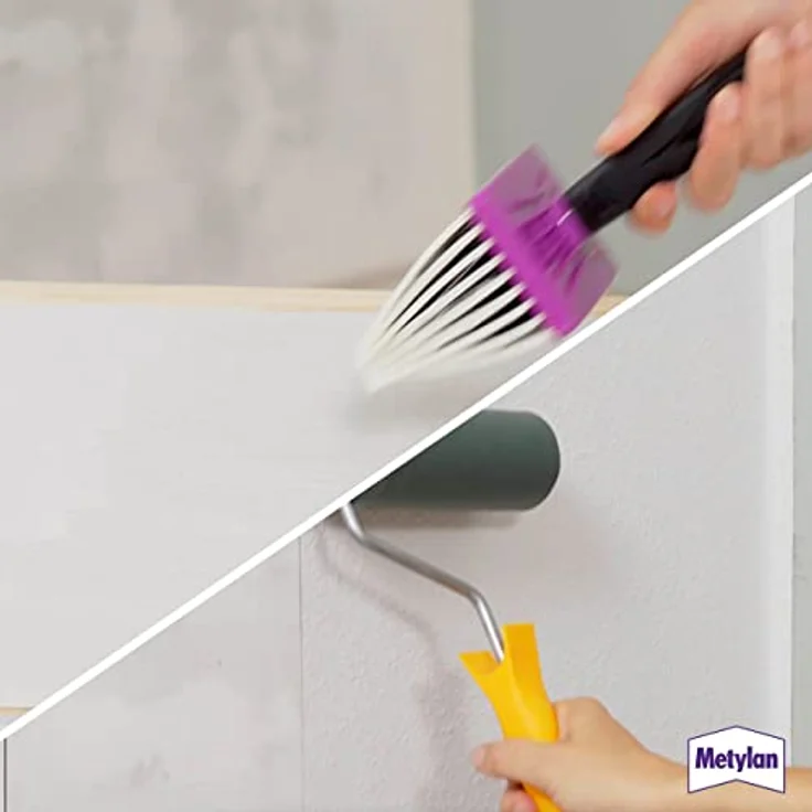 Henkel Metylan 11220 Wandtattoo, Klebemittel auf Basis von Carboxymethylcellulosen, weiß, 200 g – Bild 4