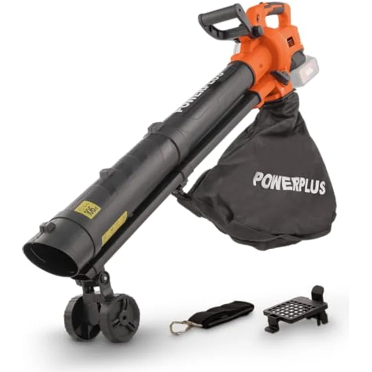 Powerplus Dual Power POWDPG75270 Akku Laubbläser - 40V - Blasen / Saugen / Zerkleinern - 45 L Auffangbeutel - 15:1 Volumenreduzierung – Bild 2