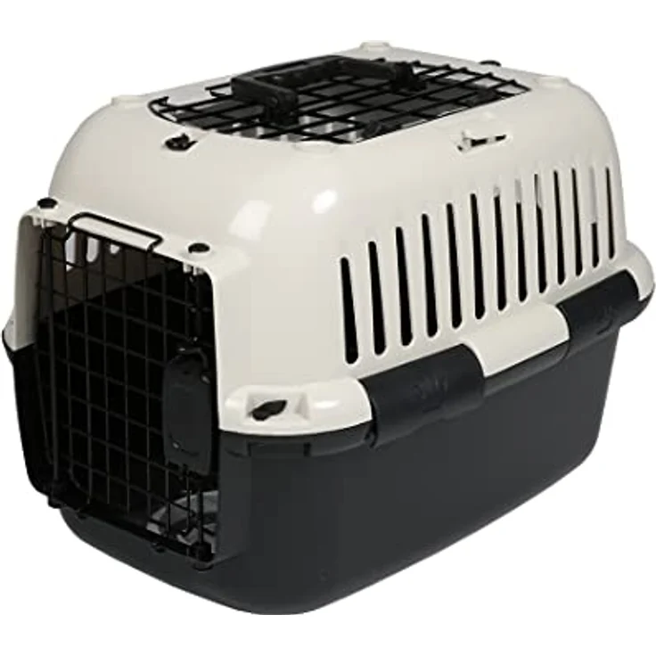 Europet-Bernina Adventurer 50, Hunde-Transportbox aus Kunststoff mit Metalltür und abnehmbarem Napf, leicht transportierbar – Bild 1