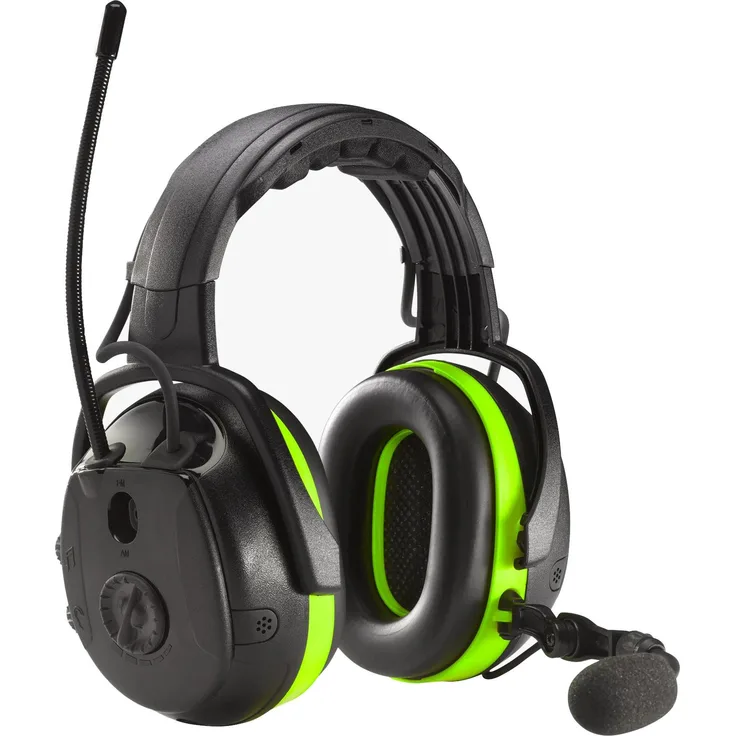 Hellberg SAFETY Secure2H Synergy Gehörschutz mit Multi-Point Bluetooth, AM-FM Radio, IPX4 wasserdicht, schwarz-blau