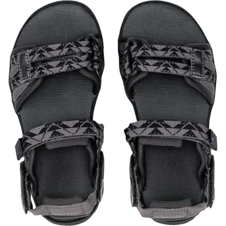 Jack Wolfskin 2 In 1 Sandal K, Sicherheitssandalen für Mädchen, Schwarz, Größe 26 mit einstellbaren Klettverschlüssen und abnehmbarem Fersenriemen – Bild 9