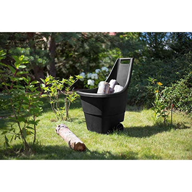 Keter EASY GO BREEZE, Schubkarre mit 50 L Volumen, ideal für Garten- und Bauarbeiten, Grau – Bild 2