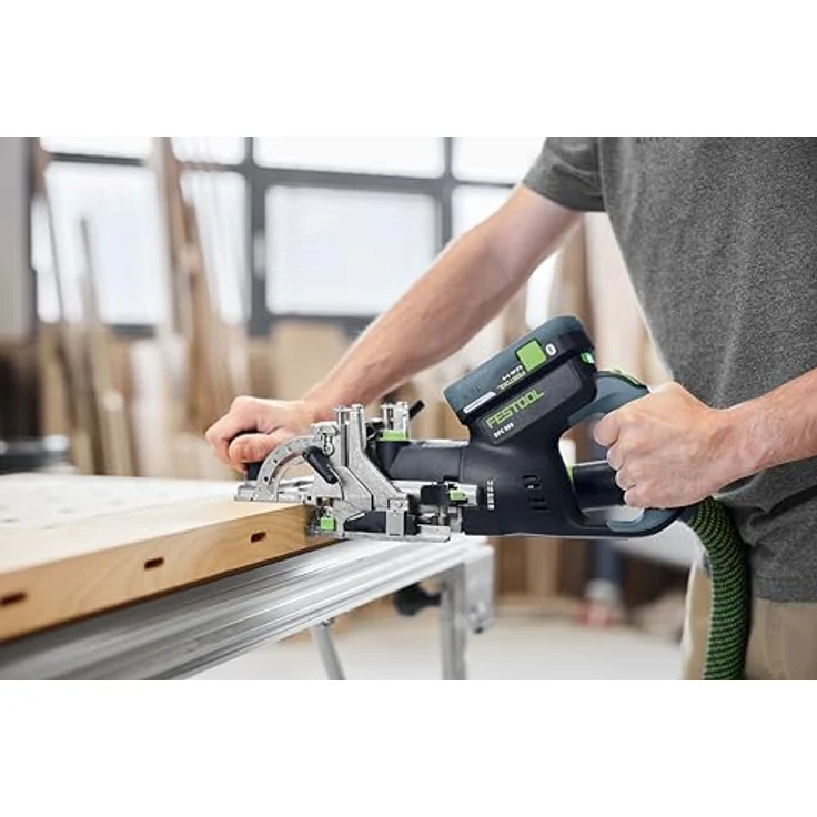 Festool DOMINO DFC 500 E-Basic, Akku-Dübelfräse mit ergonomischem Handgriff und präzisem Pendelfräsprinzip – Bild 5