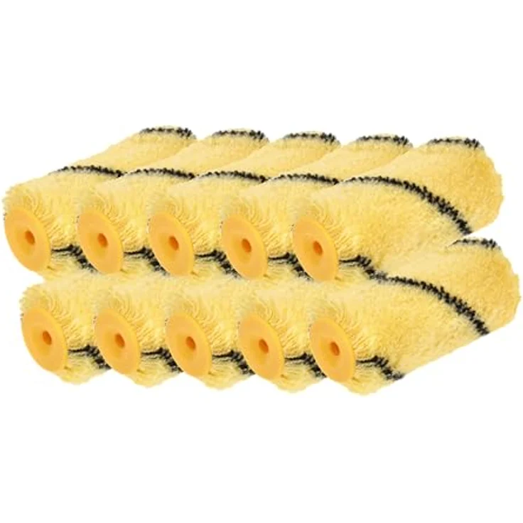 HARDY WORKING TOOLS Hardy 10 Stk. Farbwalze Set, 10 cm Hardstar Malerrolle Ø 30 mm, hohe Saugfähigkeit für Emulsions- und wasserbasierte Farben – Bild 1