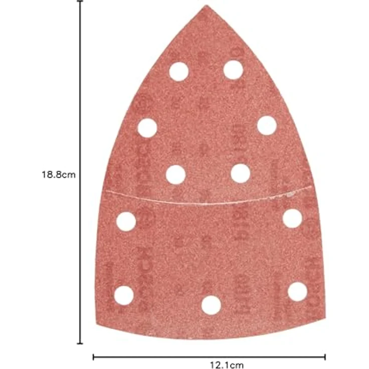 Bosch Schleifblatt (für Multischleifer verschiedene Materialien, 10 Stück, 102 x 62-93 mm, Körnung 180) – Bild 7