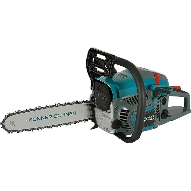 Könner & Söhnen Benzin-Kettensäge KS CS21G-13, 1,6 kW Motor, 45 cm³ Hubraum, Schwertlänge 33 cm, Easy-Start-System, Sicherheitsmerkmale