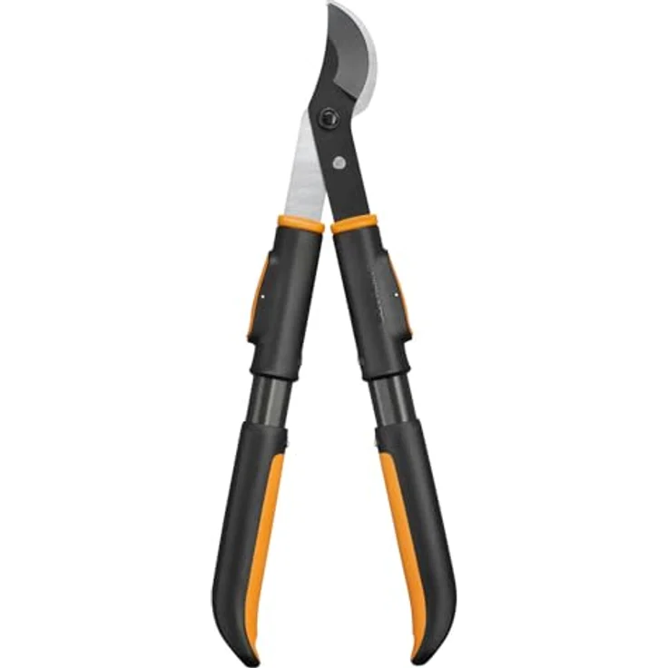 Fiskars OneClick Astschere Bypass, Aufsatz für saubere Schnitte mit gehärteten Stahlklingen, Schwarz/Orange, 510 g – Bild 1