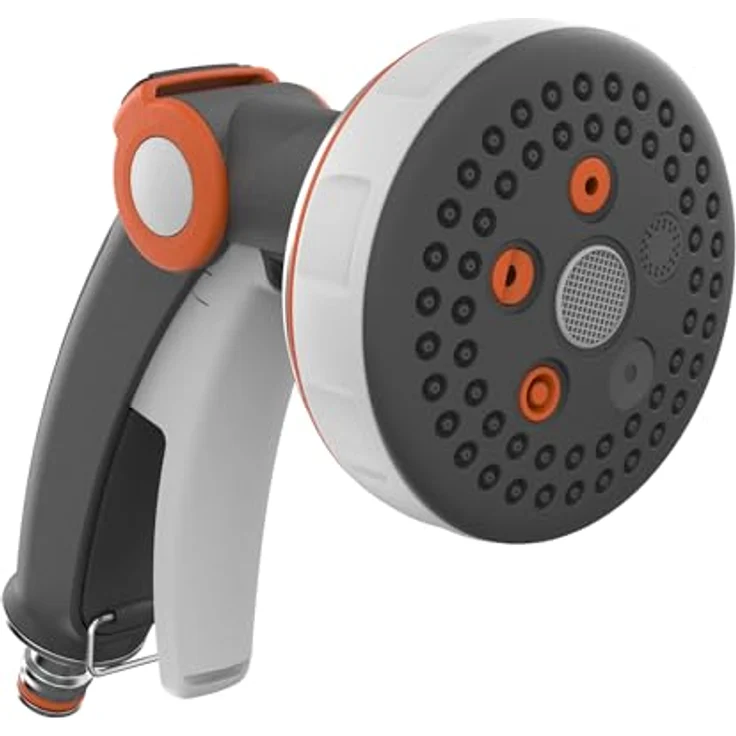 Hozelock GF80006938 Gartenbrause, Sprühpistole mit Metallgehäuse, 5 Sprühmodi, 9 cm Sprühkopf und Gummigriff – Bild 1