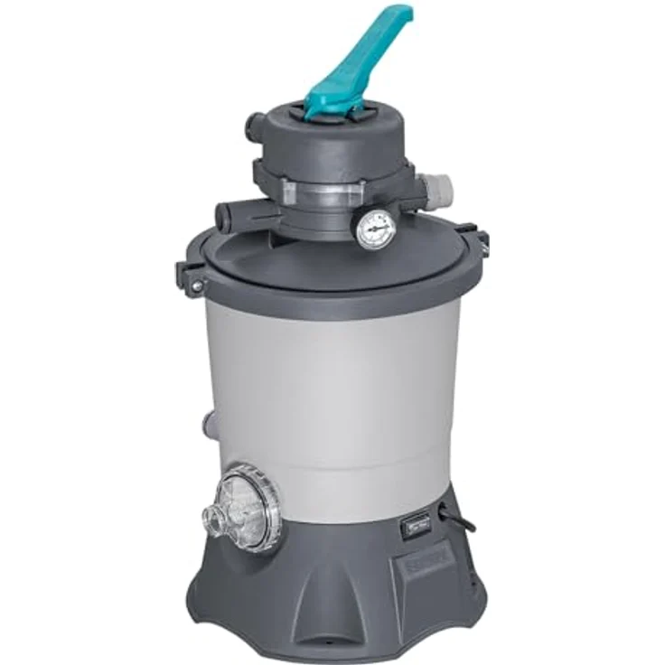 Bestway Sandfilteranlage 58515, Poolpumpe mit 6-Stufen-Regelventil und ChemConnect, für Beckengröße 1100-1600 l, 3028 l/h Leistung – Bild 2
