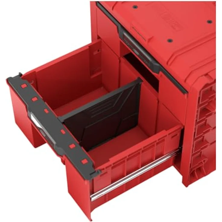 Toolbrothers RHINO L Drawer 2 Cart Plus ULTRA, mobiler Schubladenkoffer auf Rädern mit 2 Schubladen und 9 Trennwänden, 520x415x660 mm, robuster Kunststoff – Bild 4