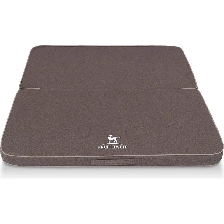 Knuffelwuff Hundematte Faltbare Reisematte Tacoma, Orthopädisch mit Memory Foam Mattratze, Velours Oberfläche
