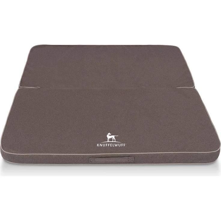 Knuffelwuff Hundematte Faltbare Reisematte Tacoma, Orthopädisch mit Memory Foam Mattratze, Velours Oberfläche – Bild 1