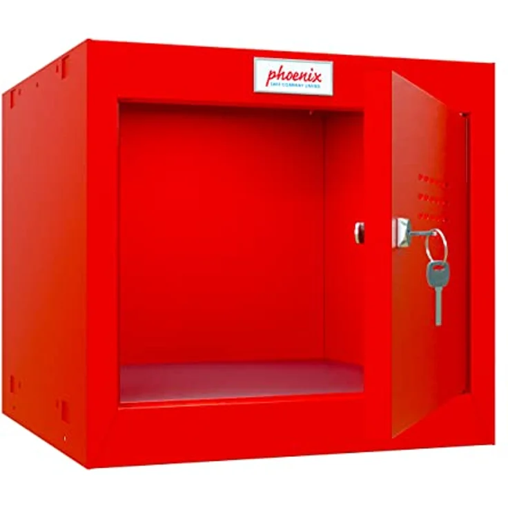 Phoenix CL0344RRK Würfel Schließfach Klein Rot mit Sicherheitsschloss – Bild 2