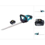 Makita DUH 507 G Akku Heckenschere 18 V 50 cm + 1x Akku 6,0 Ah - ohne Ladegerät, leistungsstarke und zuverlässige Akku-Heckenschere